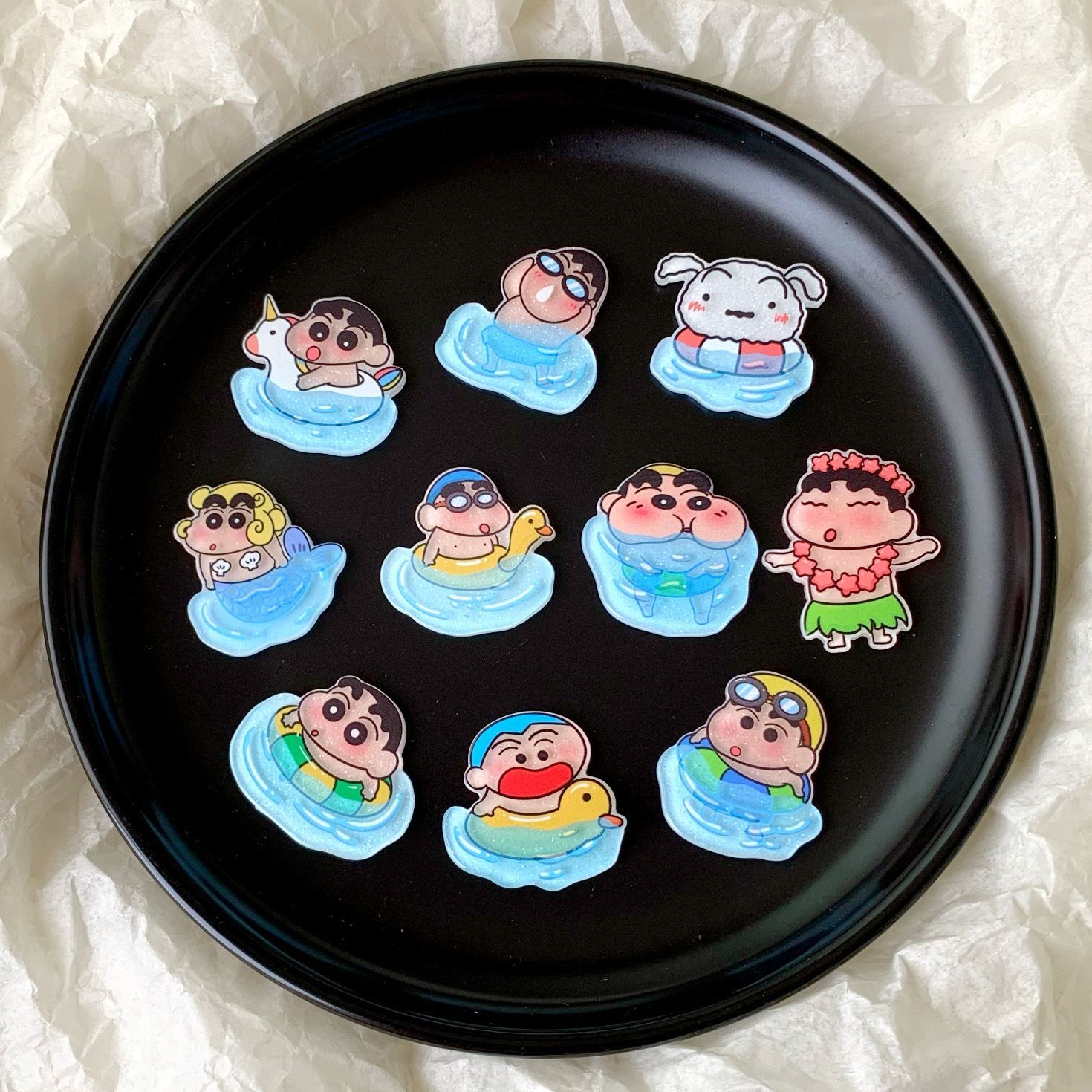 Case Fan - Akcesoria z żywicy Crayon Shin-chan, kubek