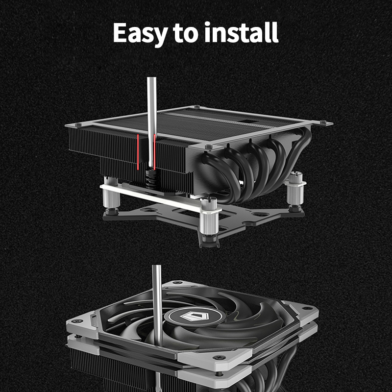 ID-COOLING IS-55 5 rura ciepln – Air Cooler Cpu recenzja i cena